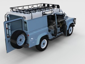 full land rover defender 110 utility station wagon Modello 3D
