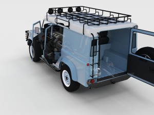 full land rover defender 110 utility station wagon Modello 3D