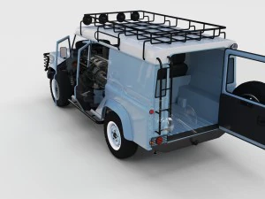full land rover defender 110 utility station wagon 3D Model