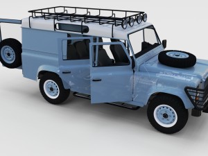 full land rover defender 110 utility station wagon Modello 3D