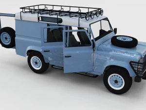 full land rover defender 110 utility station wagon 3D Model