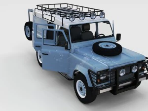 full land rover defender 110 utility station wagon 3D Model