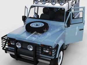 full land rover defender 110 utility station wagon 3D Model