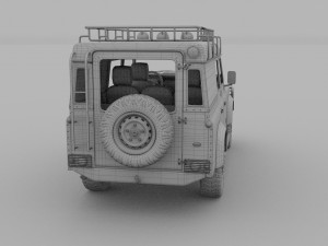 full land rover defender 110 utility station wagon Modello 3D