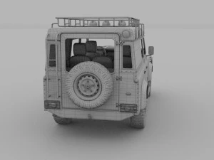 full land rover defender 110 utility station wagon 3D Model