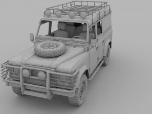 full land rover defender 110 utility station wagon 3D Model