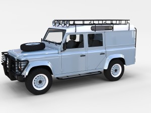 land rover defender 110 utility station wagon w in 3D मॉडल