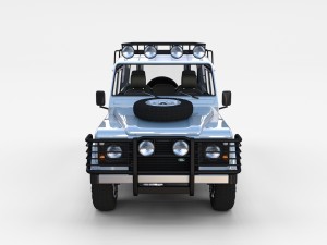 land rover defender 110 utility station wagon w in Model 3D