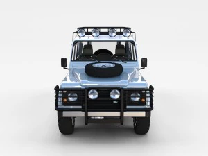land rover defender 110 utility station wagon w in 3D Model