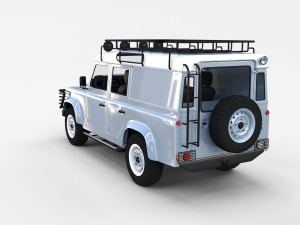 land rover defender 110 utility station wagon w in Model 3D