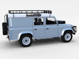 land rover defender 110 utility station wagon w in 3D Model