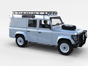 land rover defender 110 utility station wagon w in 3D Model