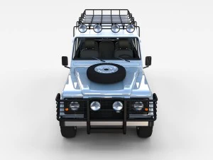 land rover defender 110 utility station wagon w in 3D Model