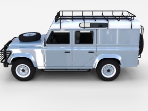 land rover defender 110 utility station wagon w in Model 3D