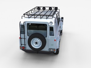 land rover defender 110 utility station wagon w in Model 3D