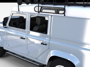 land rover defender 110 utility station wagon w in Model 3D