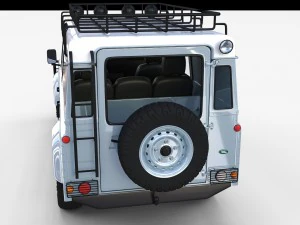 land rover defender 110 utility station wagon w in 3D Model