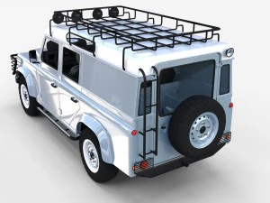land rover defender 110 utility station wagon w in 3D Model