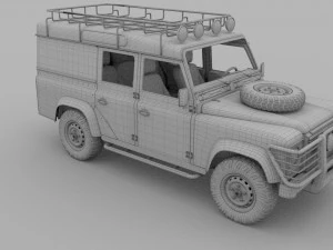 land rover defender 110 utility station wagon w in 3D Model