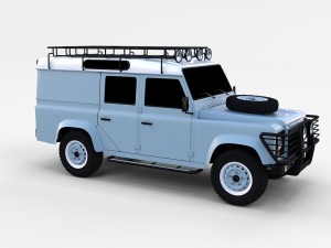 land rover defender 110 utility station wagon rev 3D Model