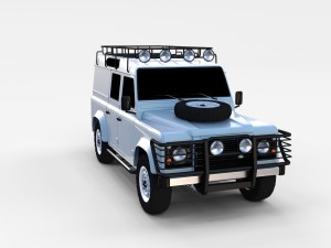 land rover defender 110 utility station wagon rev 3D Model