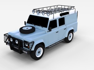 land rover defender 110 utility station wagon rev 3D Model
