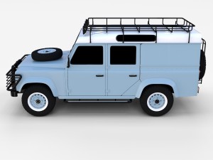 land rover defender 110 utility station wagon rev 3D Model
