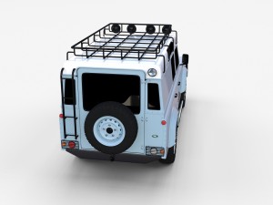 land rover defender 110 utility station wagon rev 3D Model