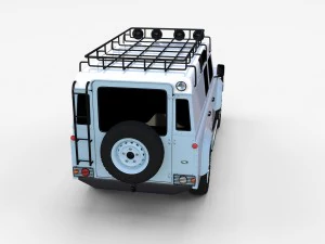 land rover defender 110 utility station wagon rev 3D Model