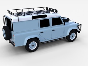 land rover defender 110 utility station wagon rev 3D Model