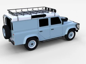 land rover defender 110 utility station wagon rev 3D Model