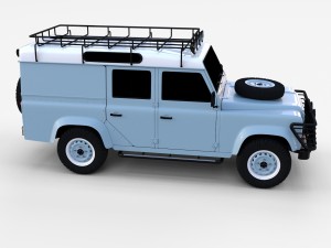land rover defender 110 utility station wagon rev 3D Model