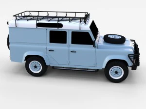 land rover defender 110 utility station wagon rev 3D Model