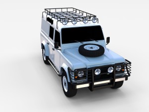 land rover defender 110 utility station wagon rev 3D Model