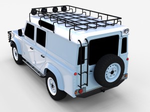 land rover defender 110 utility station wagon rev 3D Model