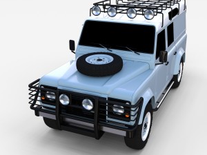 land rover defender 110 utility station wagon rev 3D Model
