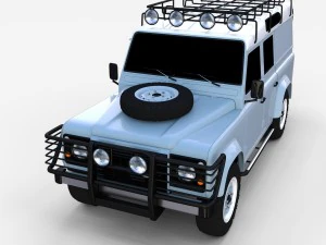 land rover defender 110 utility station wagon rev 3D Model