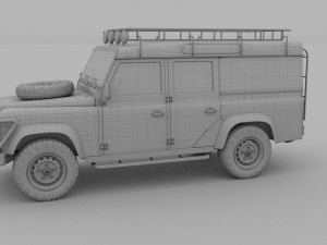 land rover defender 110 utility station wagon rev 3D Model