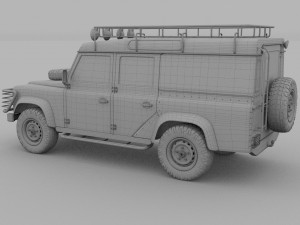 land rover defender 110 utility station wagon rev 3D Model