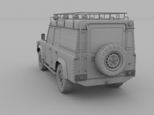 land rover defender 110 utility station wagon rev 3D Model