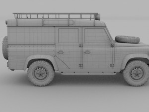 land rover defender 110 utility station wagon rev 3D Model