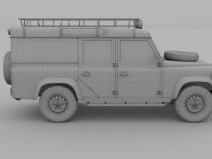 land rover defender 110 utility station wagon rev 3D Model