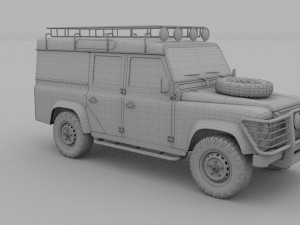 land rover defender 110 utility station wagon rev 3D Model