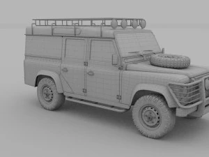 land rover defender 110 utility station wagon rev 3D Model