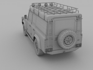 land rover defender 110 utility station wagon rev 3D Model