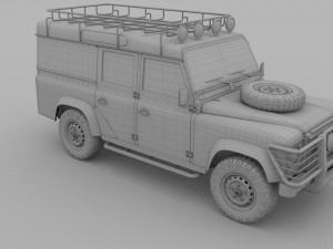 land rover defender 110 utility station wagon rev 3D Model