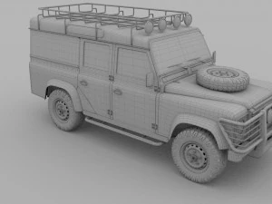 land rover defender 110 utility station wagon rev 3D Model