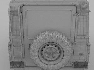 land rover defender 110 utility station wagon rev 3D Model