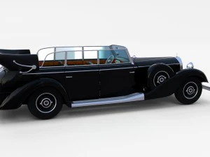 mercedes 770k staff car rev 3D Model