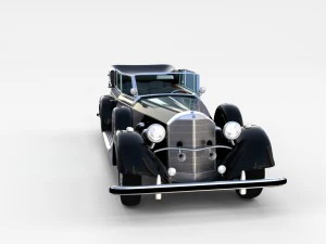 mercedes 770k staff car rev 3D Model